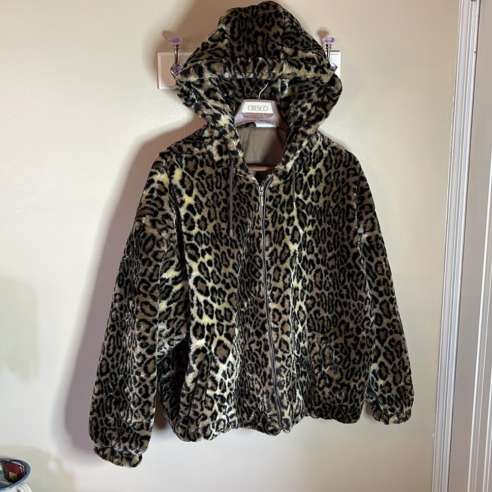 Westbound Leopard Print Thick Warm XL Women’s Coat